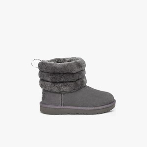 Ugg Fluff Mini Quilted Klassiska Stövlar Barn Grå (963542VZC)